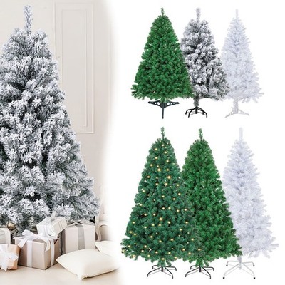 Künstlicher Weihnachtsbaum Tannenbaum Christbaum 120-210cm Grün/Weiß Kiefer PVC