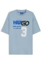 HUGO BOSS Nesite Blue Graphic T-Shirt Jersey Cotton Crewneck Lightweight XL