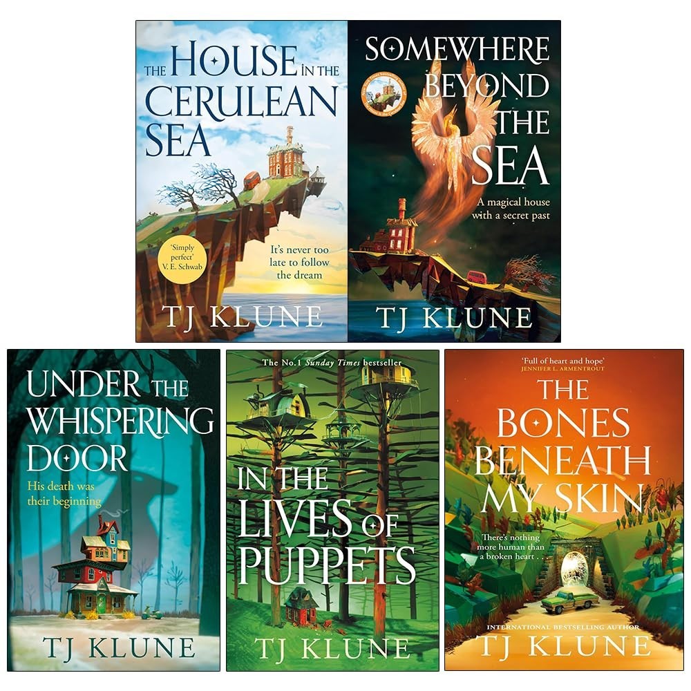 TJ Klune Collection 5 Books Set House in the Cerulean Sea,Somewhere Beyond the