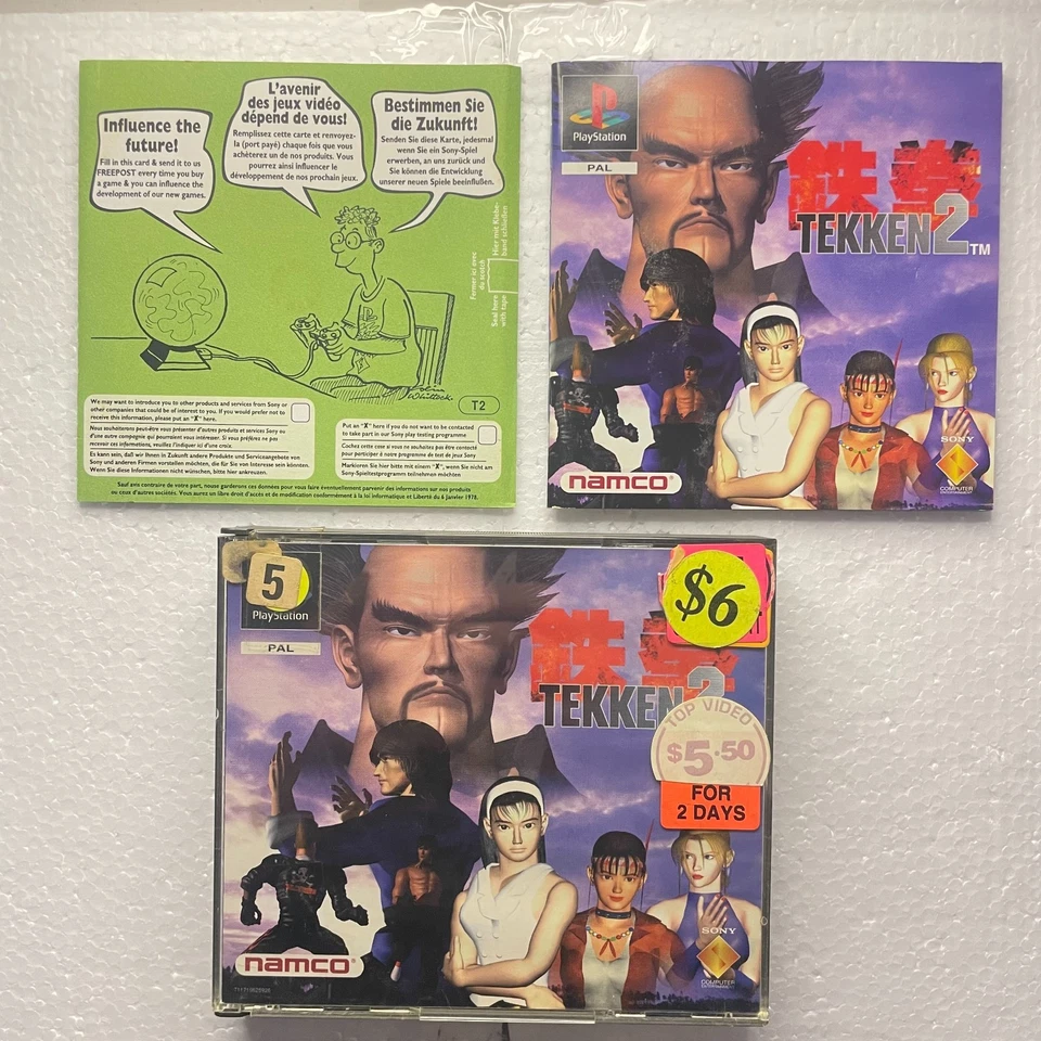 Tekken 2 Dual Case Sony Playstation 1 PS1 PSX PAL Game + Manual Included Tested - Image 2 of 4
