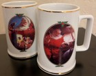 Vintage Set of 2 Original Coca Cola Santa Collectors Mugs Winter Cozy Holiday — photo 5