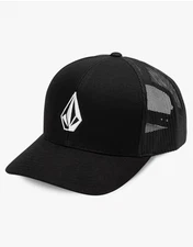 Volcom Mens Full Stone Cheese Trucker Hat Black NEW