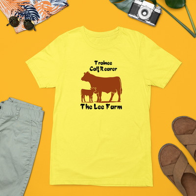 Azubi Kälberaufzucht T-Shirt Landleben Tiere The Lee Farm Edition Geschenk