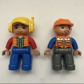 Lego Duplo Town Construction 10812 Dump Truck & Tracked Excavator Complete Set