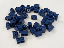 Lego x50 New Dark Blue Brick, Modified 1 x 2 with Studs on 1 Side  # 11211