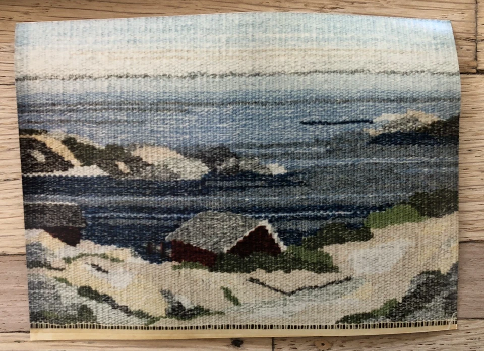 Vintage Swedish Weaving Kit Landscape "Skärgård" Pattern and Fibers *READ* - Image 2 of 4