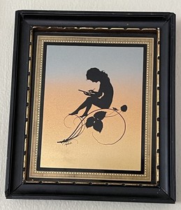 Vinta Fairy Nymph Rainbow Silhouette Series Of 6 K.W.Diefenbach Art Nouveau #792