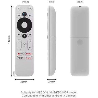 Voice Remote Control For Mecool Km7 Km2 KD3 KD5 Google Certified Android TV Box
