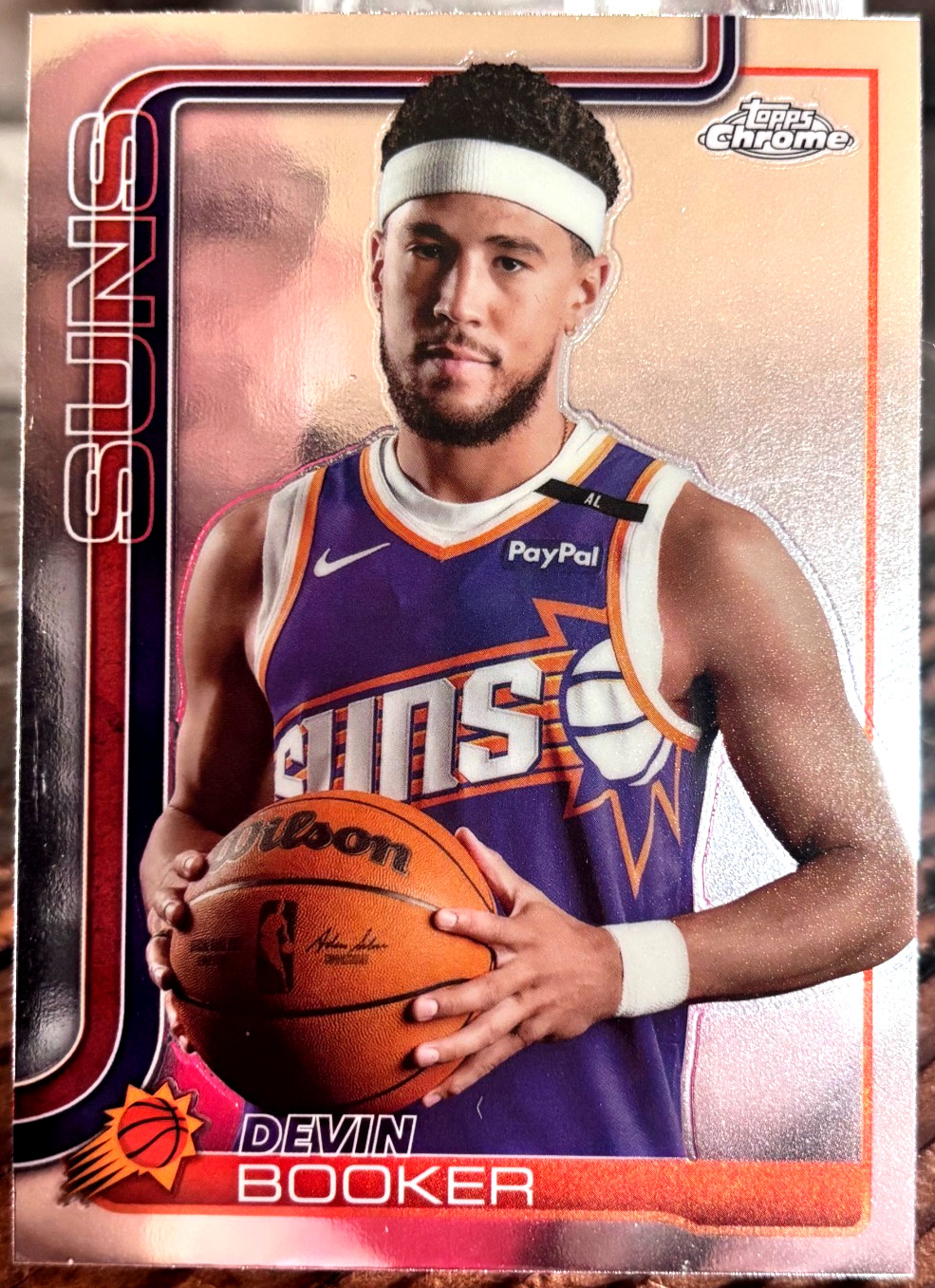 2025-26 Devin Booker Topps Chrome Image Variation Suns #195