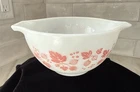 Vintage 23 Pyrex  PINK GOOSEBERRY  Nesting Bowl 441  - 1 1/2 pt  USA ovenware