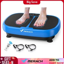 MERACH EMS Vibration Plate Exercise Machine for Lymphatic Drainage, Weight Loss