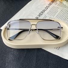 DITA MACH SIX Classic Pilot Sunglasses Rimless Unisex BLUE Silver