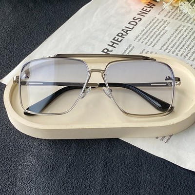 DITA  MACH SIX Classic Pilot Sunglasses Rimless Unisex BLUE Silver