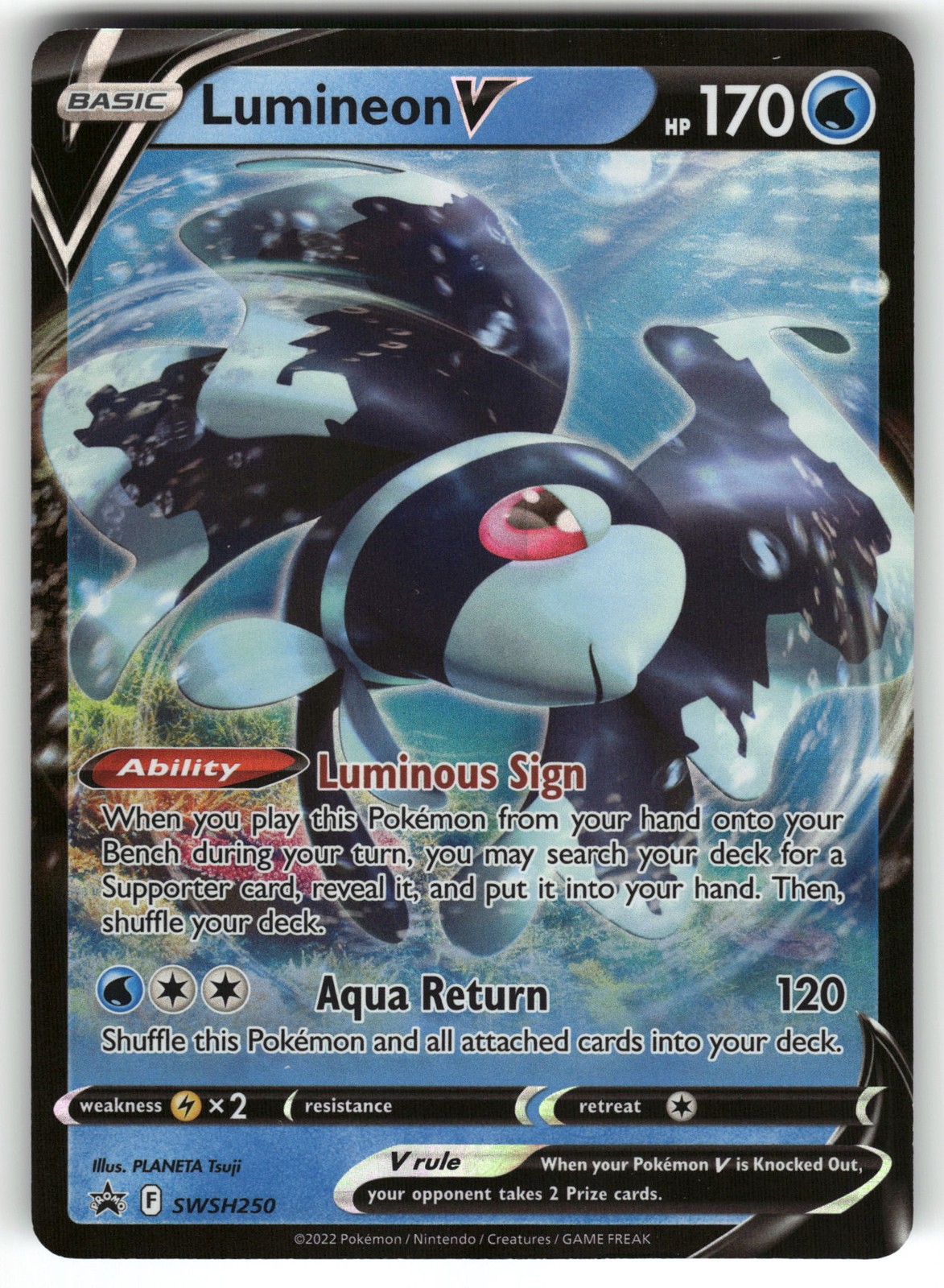 Lumineon V SWSH250 SWSH: Sword & Shield Promo Cards NM Pokemon Card TCG
