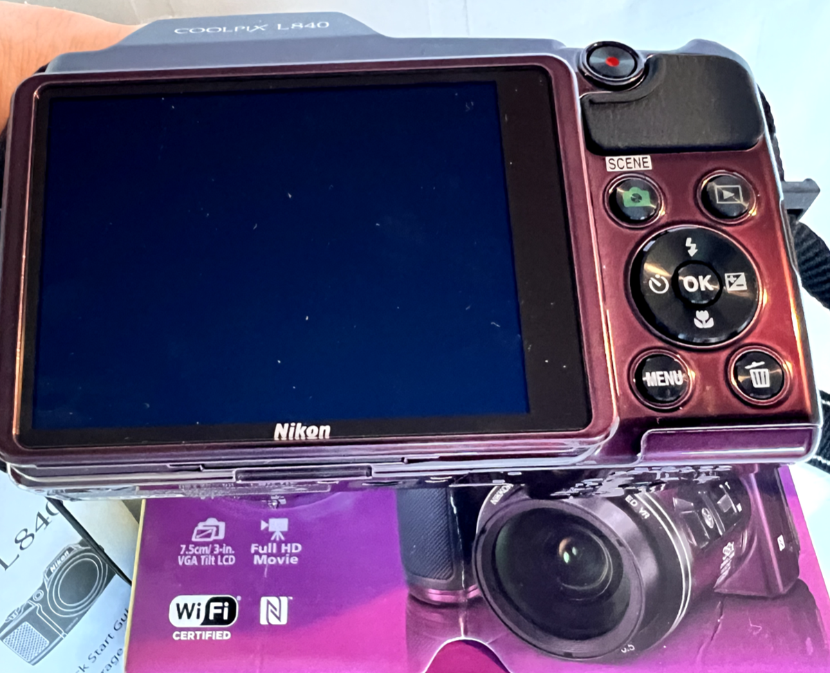 Nikon COOLPIX L840 16 MP Digital Compact Camera - Red for sale