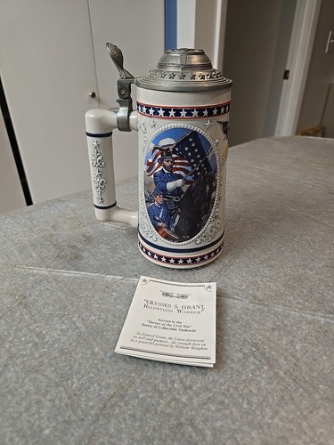 Longton Crown Heroes The Civil War Tankard Stein Ulysses S. Grant A2741