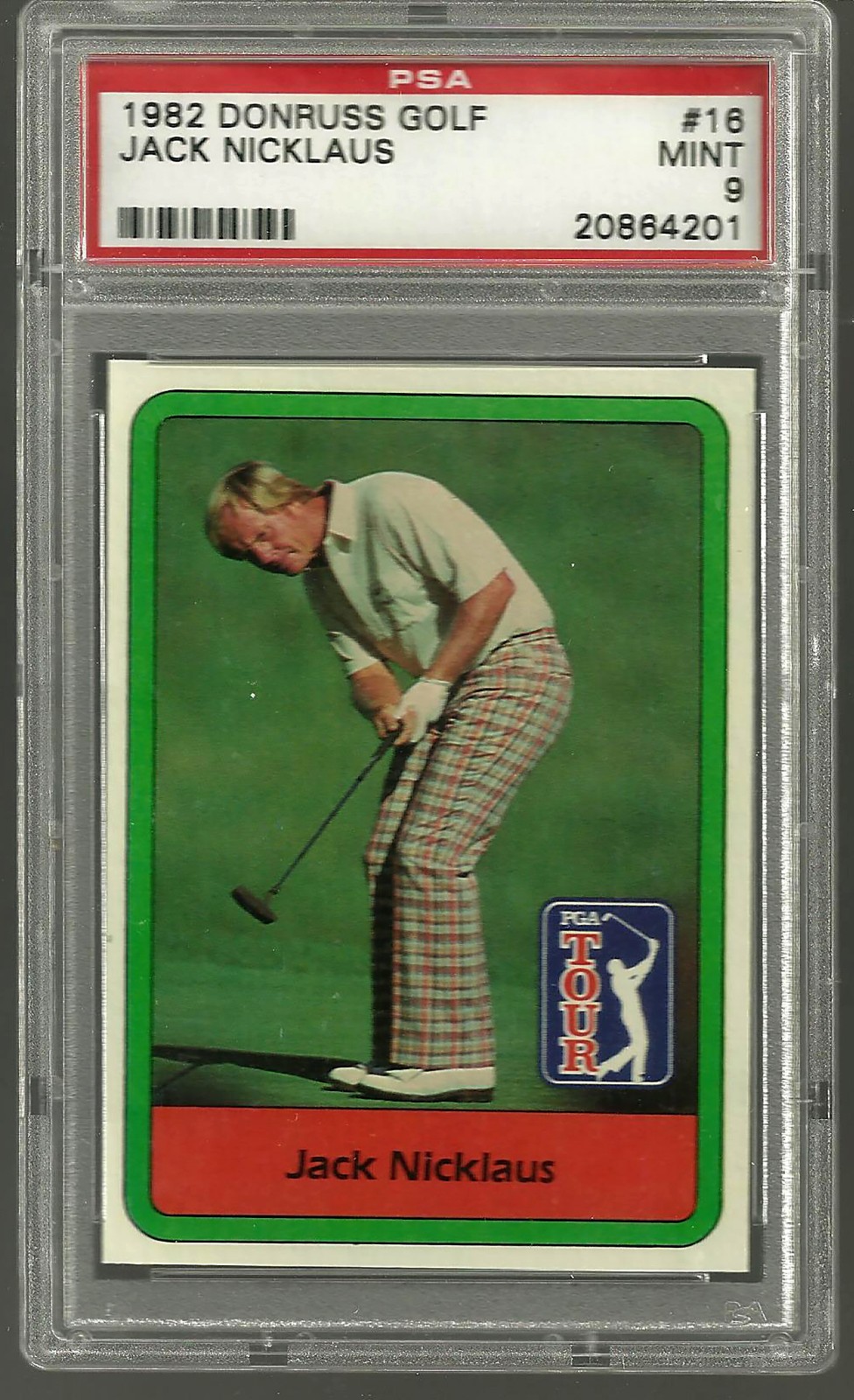 1982 Donruss Jack Nicklaus #16 PSA 9 Mint