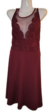 Grace Karin Women's Red Sleeveless Fit & Flare Lace Dress Size XXL W004