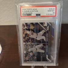 2024 Topps Now MVPs Aaron Judge & Shohei Ohtani #OSJO PSA 10 GEM MINT 💎