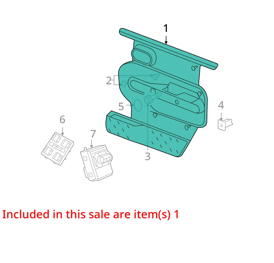PANEL DE MOLDURA DE PUERTA DELANTERA CHRYSLER 5KV52ZJ8AD NUEVO OEM 5KV52ZJ8AD Foto 2 de 3