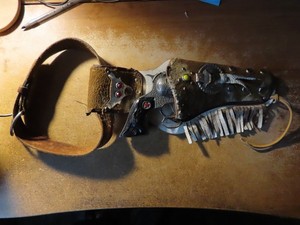 Vintage Hubley Cap Gun W/Leather Holster