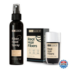 Hair Illusion Real Hair Building Fibers  Holding Spray for Men  Women