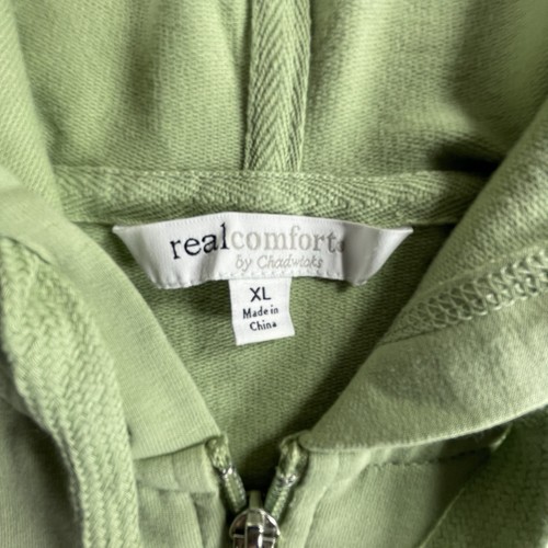Chadwick’s Real Comfort Women's Hoodie Jacket Mint Green Fulll Zip Size XL - Picture 2 of 14