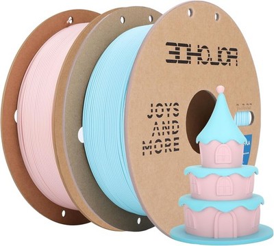 PLA+ 3D Printer Filament 1.75mm 1KG x4 Bundle Xmas Colors Cardboard Spool