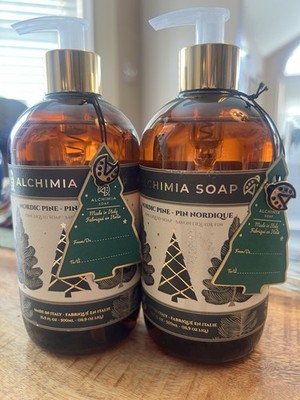 2 Pack Alchimia Nordic Pine Liquid Soap | 16.9 oz Each | Fine Luxury Hand Wash