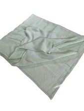 Cloud Island Mint Green White Polka Dots Baby Muslin Swaddle Blanket Lovey