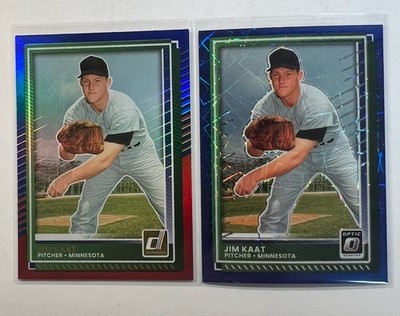 2025 Donruss Jim Kaat Red/Blue & Blue Velocity (2 Card Lot)