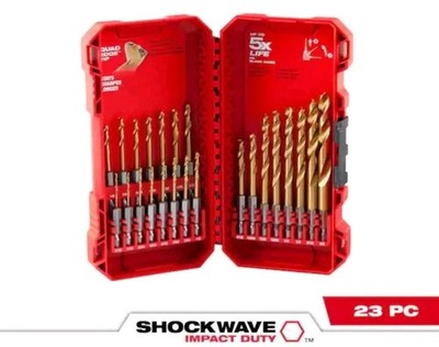 Milwaukee SHOCKWAVE IMPACT DUTY Titanium Twist Drill Bit Set 23-Piece 48-89-4631
