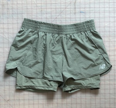 New Balance 2-in-1 RC 3  Shorts. Running, Hiking, Gym. Wicking. Olive Green. Med