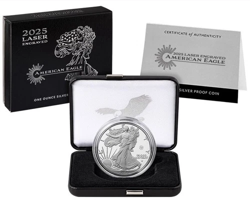 ✨ 2025 Laser Engraved American Eagle One Ounce Silver Proof Coin ✨