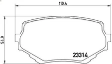 Brake pad set, disc brake Brembo P 79 009 for Vitara (ET) 2 2003-