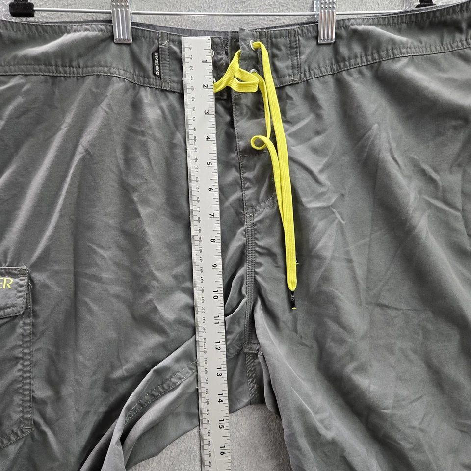 Pantalones Cortos Quiksilver Hombre 42 Gris Carga Board Shorts Logo 9" Entrepierna Foto 4 de 4