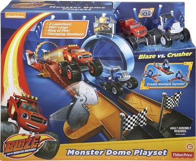 Fisher Price Blaze and The Monster Machines Monster Dome Racetrack Playset