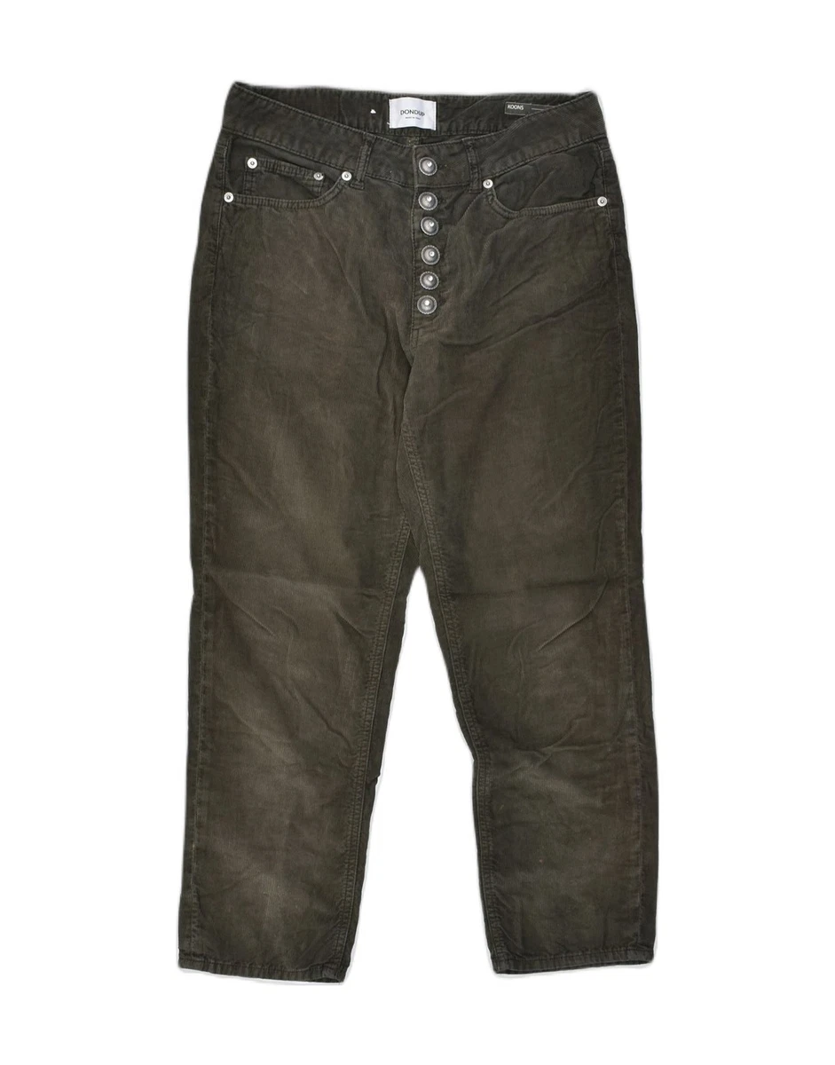 Pantalon Cargo Femme Dondup - Taille 29 - 100% Coton Noir - Neuf Avec Légers Défauts