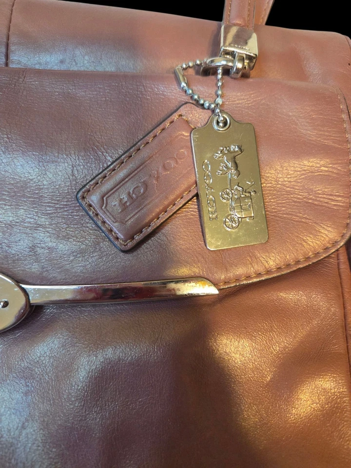 Bolso Cartera Coach Madison Madeline Cuero Malva Foto 3 de 4