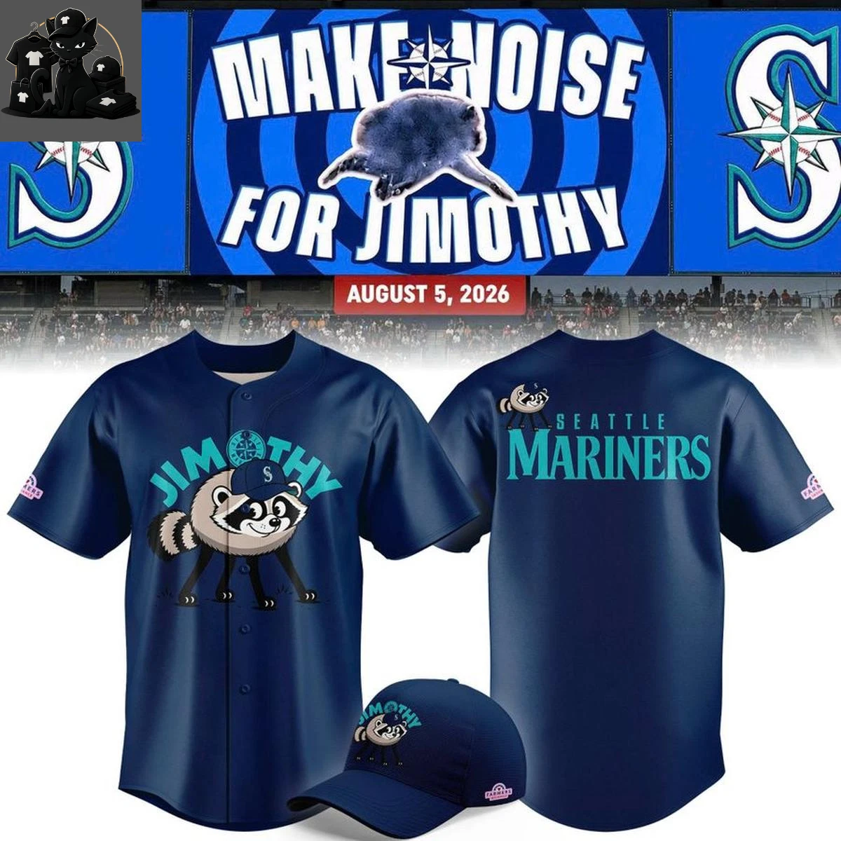 Seattle Mariners x Jimmie Johnson Night 2026 3D Custom Fanmade Baseball Jersey