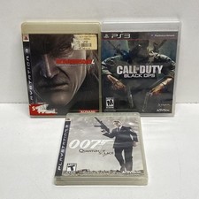 Metal Gear Solid 4 Call of Duty Black Ops 007 Quantum Solace PS3 CIB