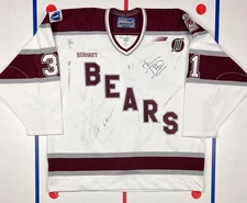 Marc Denis Hershey Bears 1997-98 Bauer AHL Game-Worn Goalie Hockey Jersey 56