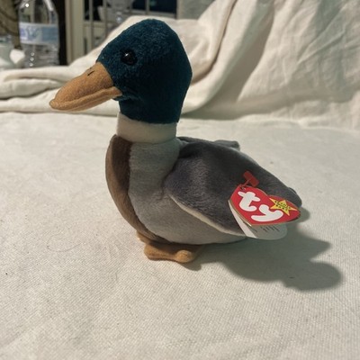 Vintage Original Ty Beanie Baby Jake the Mallard Very Rare Tag Errors