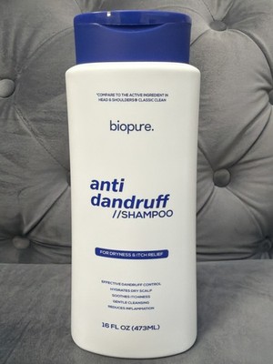 BioPure Anti Dandruff Shampoo 16oz Dryness Itch Relief New