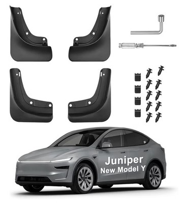 Mud Flaps for Tesla Model Y Juniper (2025) - No Drilling Required, All- Weather 