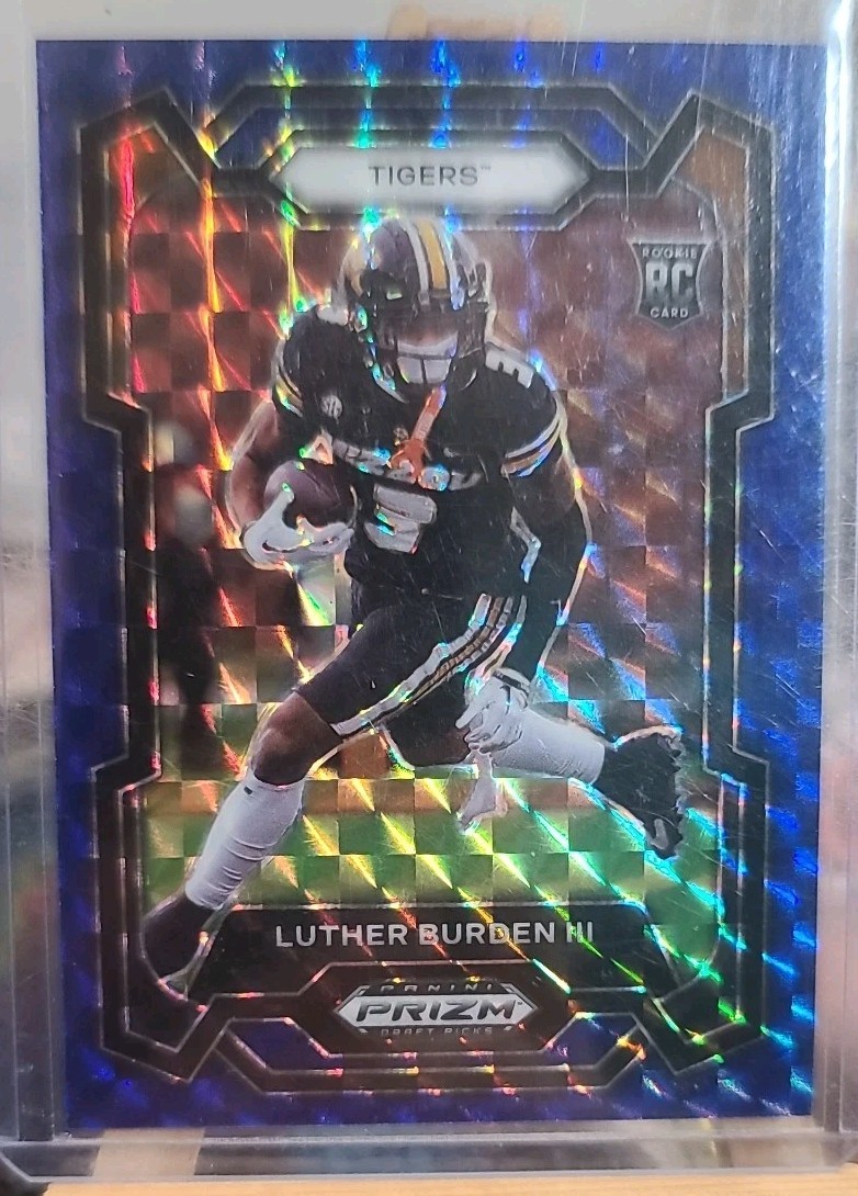 2024 Panini Prizm Draft Picks - Luther Burden #198 Blue Finite Prizm /89 (RC)