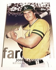 2002 Topps Traded and Rookies Farewell - Jose Canseco Game Used Bat  #FW-JC