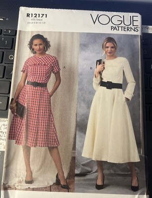 Vogue Pattern 12171 Misses' Dress with Sleeve & Length Variations Size 4-12