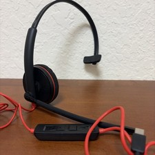 Plantronics Blackwire 3210 On-Ear Mono USB-C Headset - Black