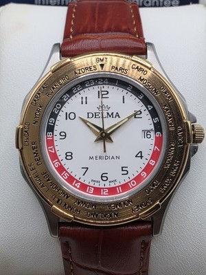 DELMA Meridian Worldtimer, bico, Full Set, Swiss Made